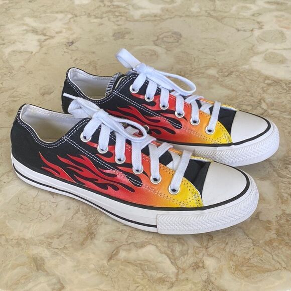 Rare Converse Chuck Taylor All Star Low 'Flame' Rare Unisex - Picture 2 of 15